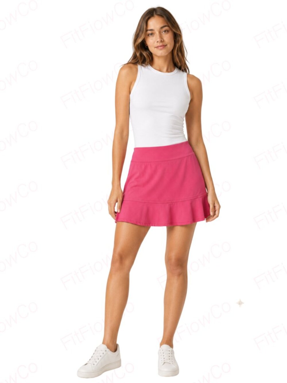 Tommy Bahama Golf & Tennis Pink Ruffle Skort Built-In Shorts Women S - Picture 1 of 8